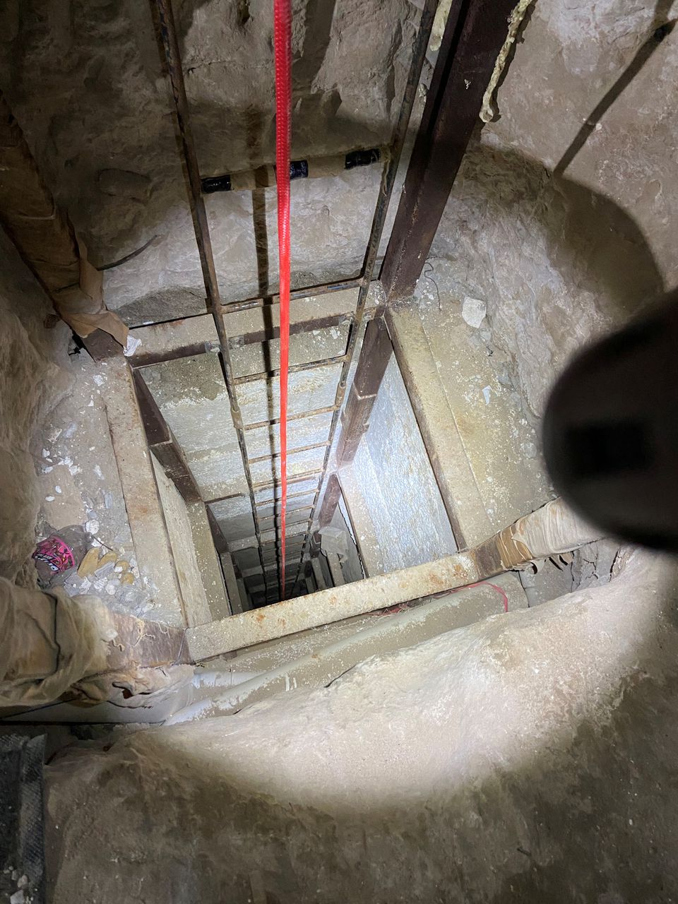 This photograph shows the inside of a cross-border tunnel between Mexico and the U.S. (Reuters) This photograph shows the inside of a cross-border tunnel between Mexico and the U.S. (Reuters)