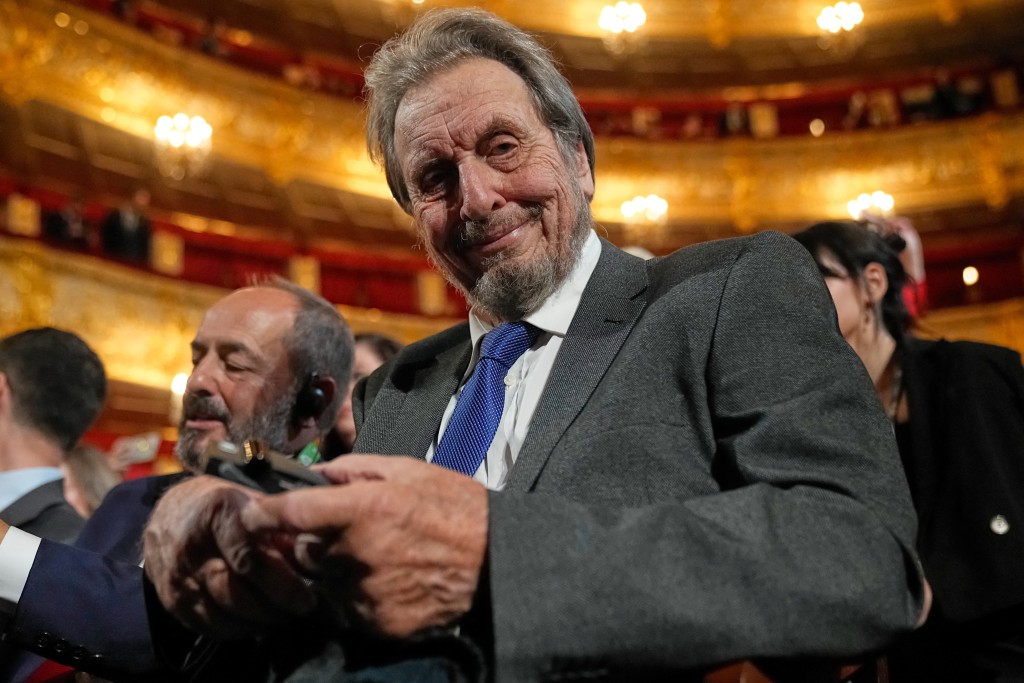 Errol Musk, South African businessman, politician and father of Elon Musk, attends the 20th anniversary celebration of the Russian state TV network RT (formerly Russia Today) at the Bolshoi Theatre in Moscow, Russia October 17, 2025. Pavel Bednyakov/Pool via REUTERS