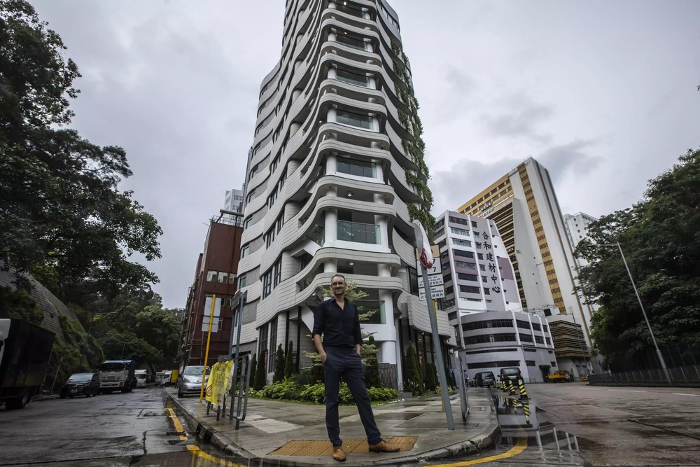 German architect Ulrich Kirchhoff has called his columbarium 'an apartment building for the dead' (AFP) German architect Ulrich Kirchhoff has called his columbarium 'an apartment building for the dead' (AFP)