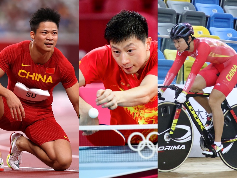 Ma Long, center, and Su Bingtian, right, are expected to lead the delegation. Ma Long, center, and Su Bingtian, right, are expected to lead the delegation.