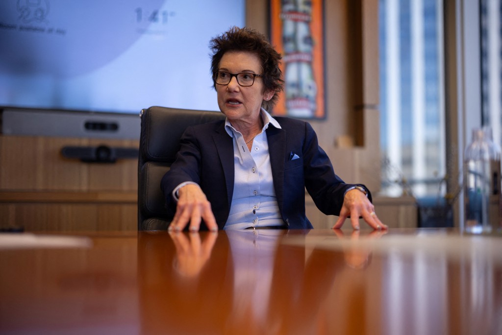 San Francisco Federal Reserve Bank President Mary Daly speaks during an interview with Reuters at the  Federal Reserve Bank building in San Francisco, California, U.S., April 9, 2026. REUTERS