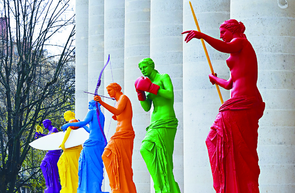 Sculptural installation Beauty and Gesture by French artist Laurent Perbos. Sculptural installation Beauty and Gesture by French artist Laurent Perbos.