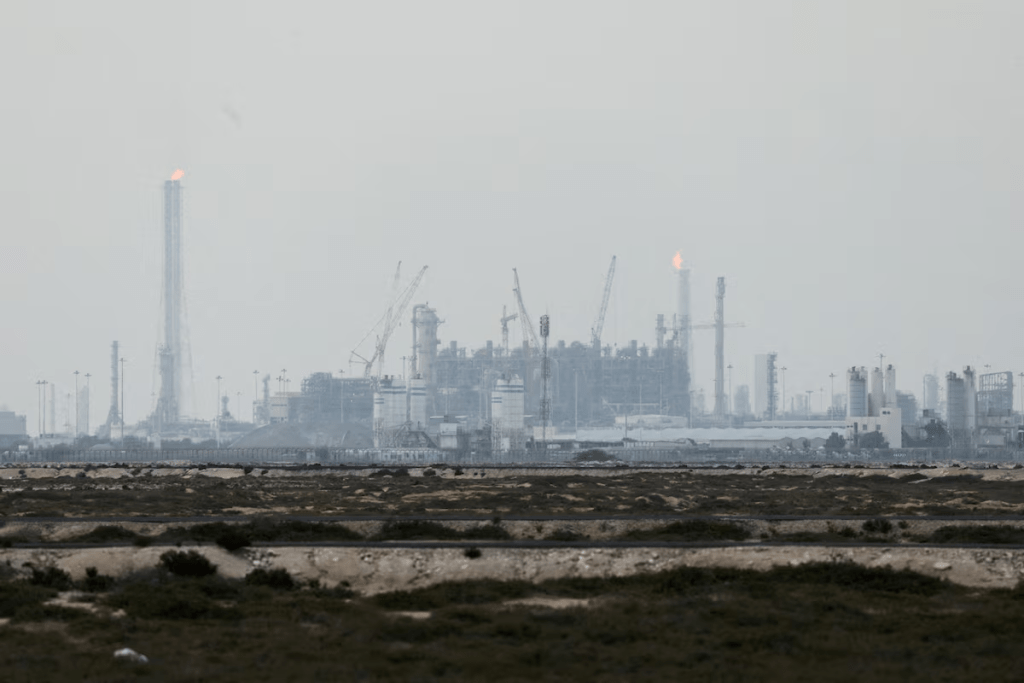 QatarEnergy's liquefied natural gas (LNG) production facilities, amid the U.S.-Israeli conflict with Iran, in Ras Laffan Industrial City, Qatar March 2, 2026. REUTERS/Stringer/File Photo