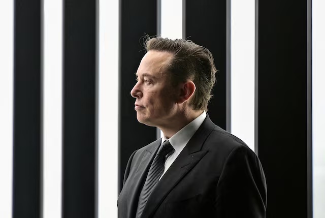 Elon Musk attends the opening ceremony of the new Tesla Gigafactory for electric cars in Gruenheide, Germany, March 22, 2022. Patrick Pleul/Pool via REUTERS/File Photo 