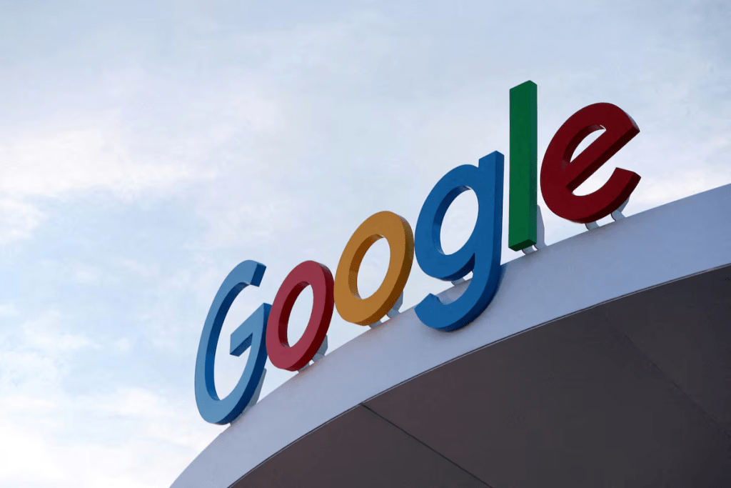 The Google logo is seen on the Google house at CES 2024, an annual consumer electronics trade show, in Las Vegas, Nevada, U.S. January 10, 2024. REUTERS/Steve Marcus/File Photo 