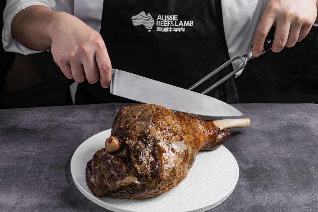 Roast Australian Lamb Leg.