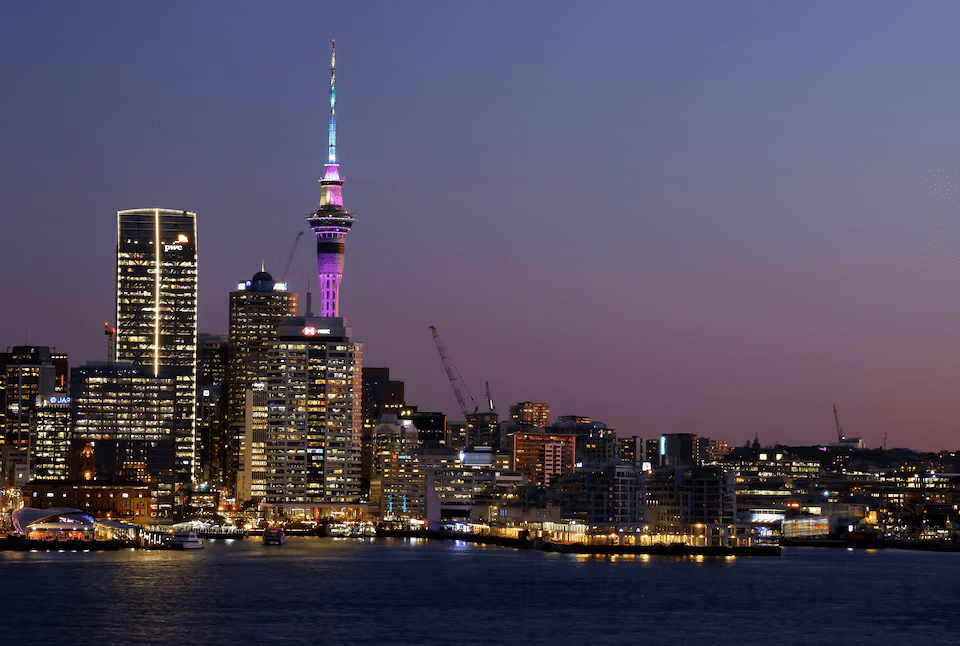 General view of the Auckland skyline at sunset. REUTERS/Molly Darlington/File Photo 
