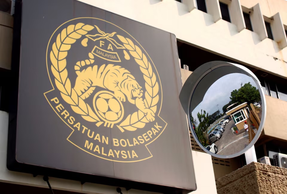 The logo of the Football Association of Malaysia (FAM) is pictured at their headquarters in Kuala Lumpur February 5, 2014. REUTERS/Samsul Said/File Photo 