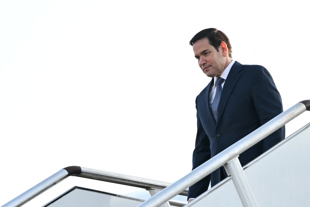 U.S. Secretary of State Marco Rubio deplanes upon arriving at Subang Air Base, near Kuala Lumpur, Malaysia, on July 10, 2025. Rubio arrived to attend the ASEAN Foreign Ministers? Meeting. (Reuters)