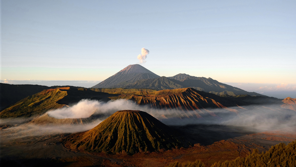 Exhilarating landscape of Mount Bromo in East Java