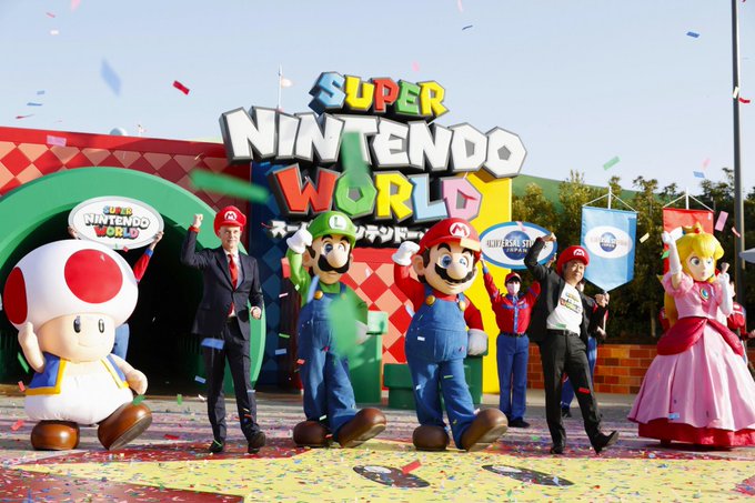 Super Nintendo World offers the world's first interactive Mario Kart theme park ride and a battle with Bowser Jr., one of the characters. Super Nintendo World offers the world's first interactive Mario Kart theme park ride and a battle with Bowser Jr., one of the characters.