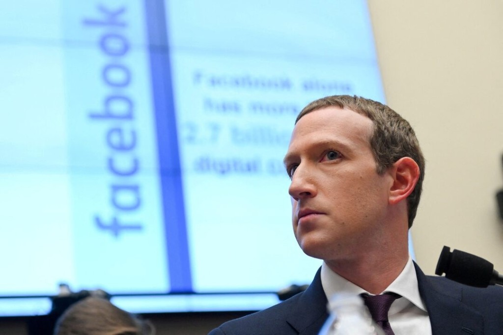 Facebook Chairman and CEO Mark Zuckerberg testifies at a House Financial Services Committee hearing in Washington, U.S., October 23, 2019. REUTERS/Erin Scott