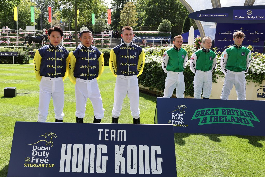 Jerry Chau, Vincent Ho and Luke Ferraris of Team Hong Kong