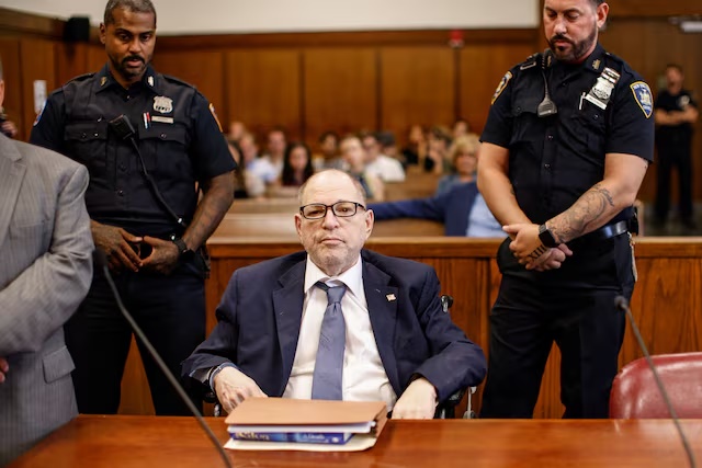 Former Hollywood producer Harvey Weinstein appears for a status hearing in New York Criminal Court in New York, U.S., 19 July 2024. KENA BETANCUR/Pool via REUTERS/File Photo 