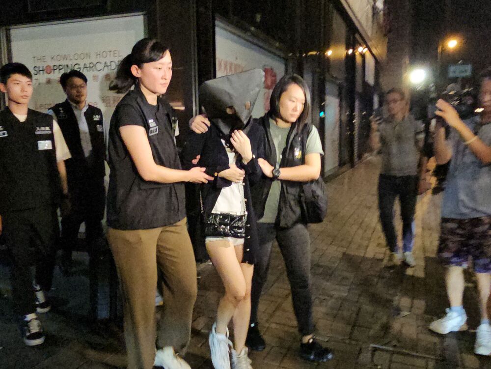 The police operation nets 10 women and a man, including a pair said to be the ringleaders. SING TAO The police operation nets 10 women and a man, including a pair said to be the ringleaders. SING TAO
