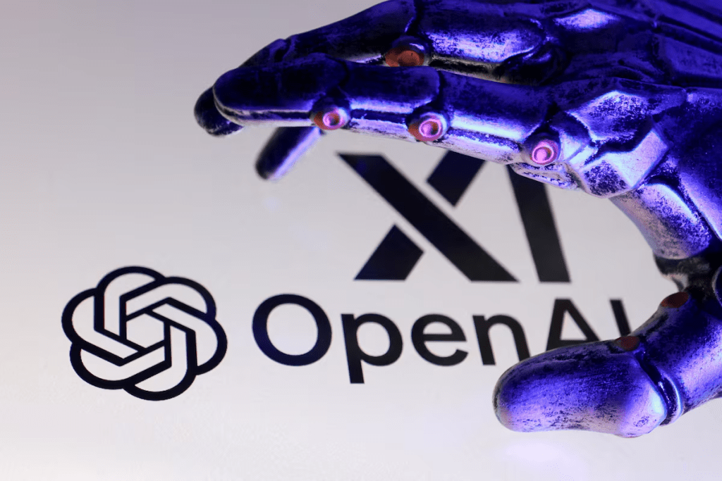 Open AI and xAI logos are seen in this illustration taken on September 12, 2025. REUTERS/Dado Ruvic/Illustration/File Photo 