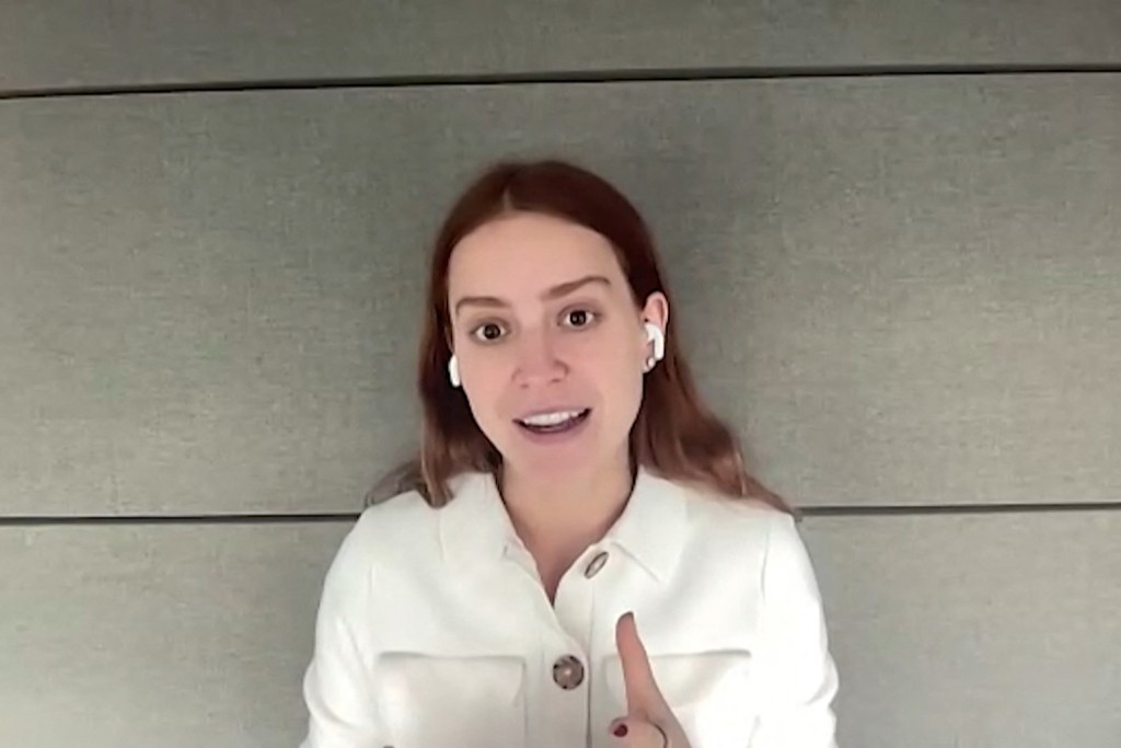 Venezuela opposition leader Maria Corina Machado wins the 2025 Nobel Peace Prize, the Norwegian Nobel Committee announced on October 10, 2025. This AFPTV video grab shows Ana Corina Sosa reacting to the news that her mother, María Corina Machado, won the Nobel Peace Prize during an AFP interview via Zoom in Caracas on October 10, 2025.  Photo by AFPTV / AFPTV / AFP