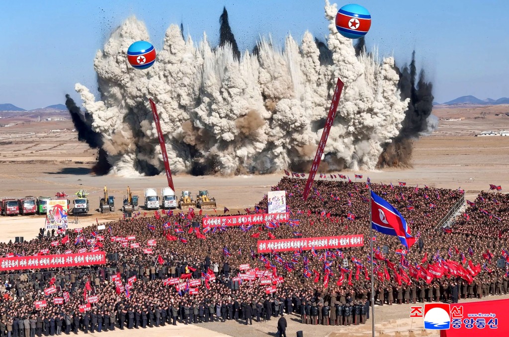 This picture taken on January 29, 2026 and released by North Korea's official Korean Central News Agency (KCNA) via KNS on January 30, 2026 shows a groundbreaking ceremony marking the start of a regional development policy-oriented construction in Unnyul County, South Hwanghae Province. (Photo by KCNA VIA KNS / AFP)