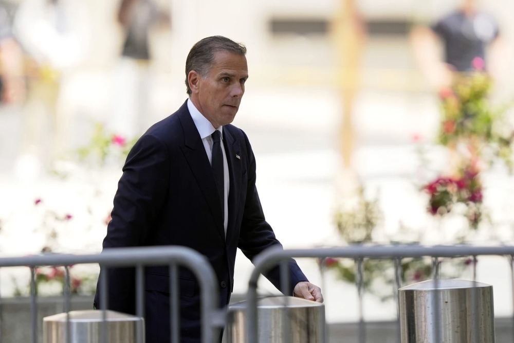 Hunter Biden, who spent the weekend with his father, has been charged in Delaware with three felonies stemming from a 2018 firearm purchase when he was, according to his memoir, in the throes of a crack addiction. (AP) Hunter Biden, who spent the weekend with his father, has been charged in Delaware with three felonies stemming from a 2018 firearm purchase when he was, according to his memoir, in the throes of a crack addiction. (AP)