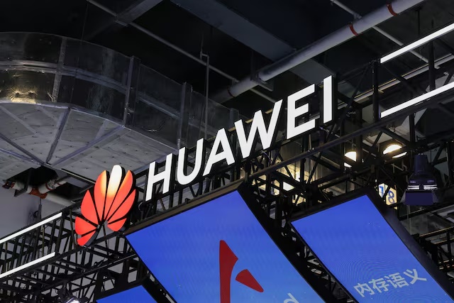 The Huawei logo at the World Artificial Intelligence Conference (WAIC) in Shanghai, China, July 17, 2026. REUTERS/Go Nakamura 