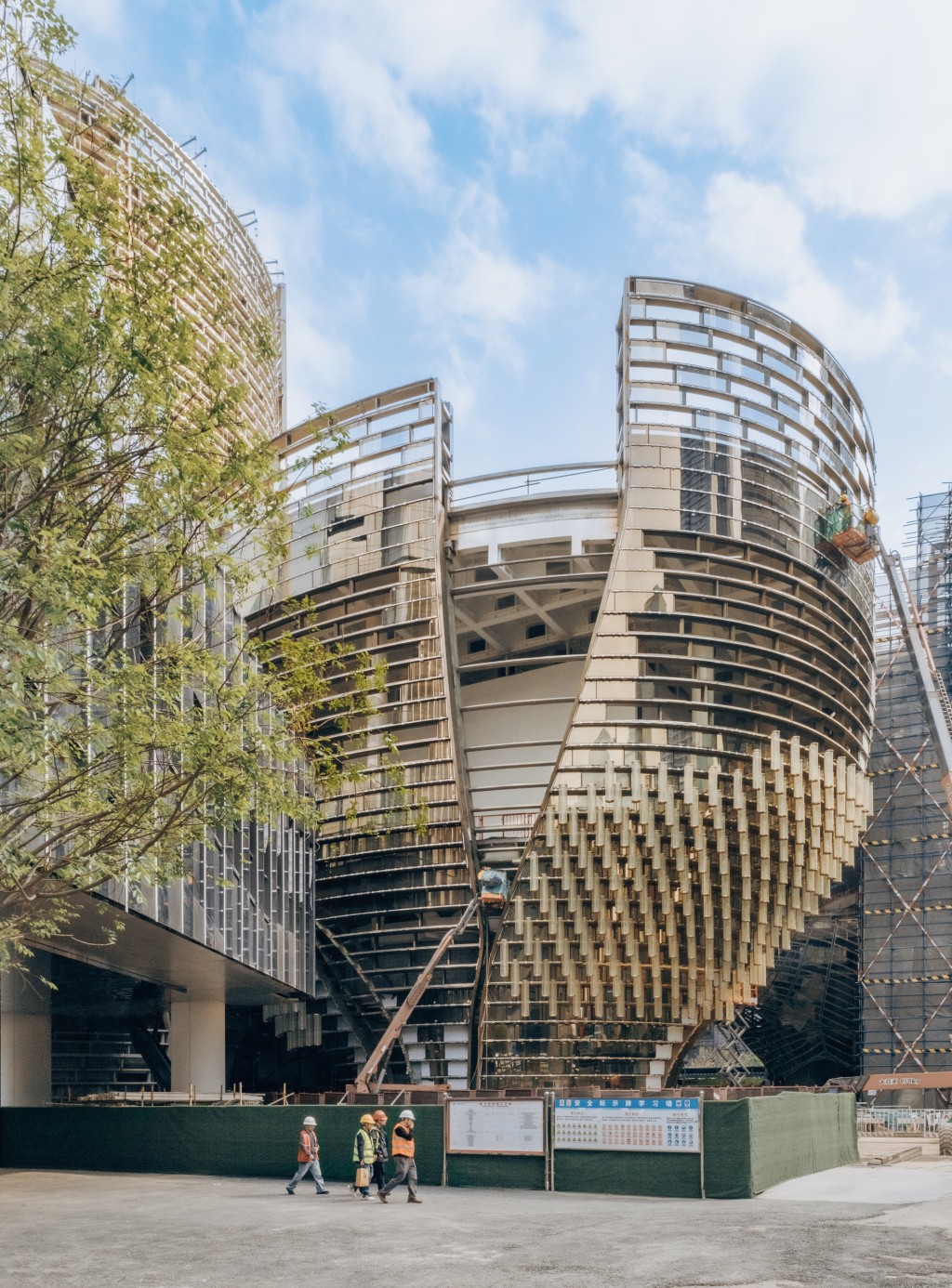 The Róng Museum of Art is under construction. (Photo by Zhu Yumeng)