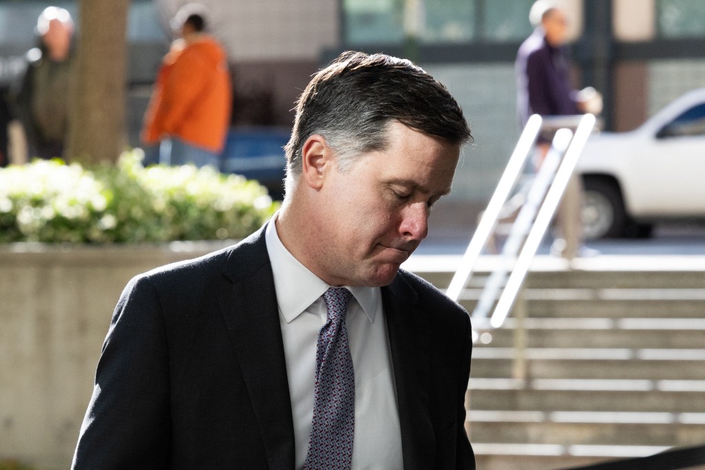 Sam Altman's attorney Bradley R. Wilson arrives to court at the Ronald V. Dellums Federal Building on May 18, 2026 in Oakland, California. Elon Musk is suing OpenAI and its CEO, Sam Altman, after Musk invested in the tech firm, believing it would be a nonprofit, but was allegedly deceived after OpenAI was turned into a for-profit company. Benjamin Fanjoy/Getty Images/AFP