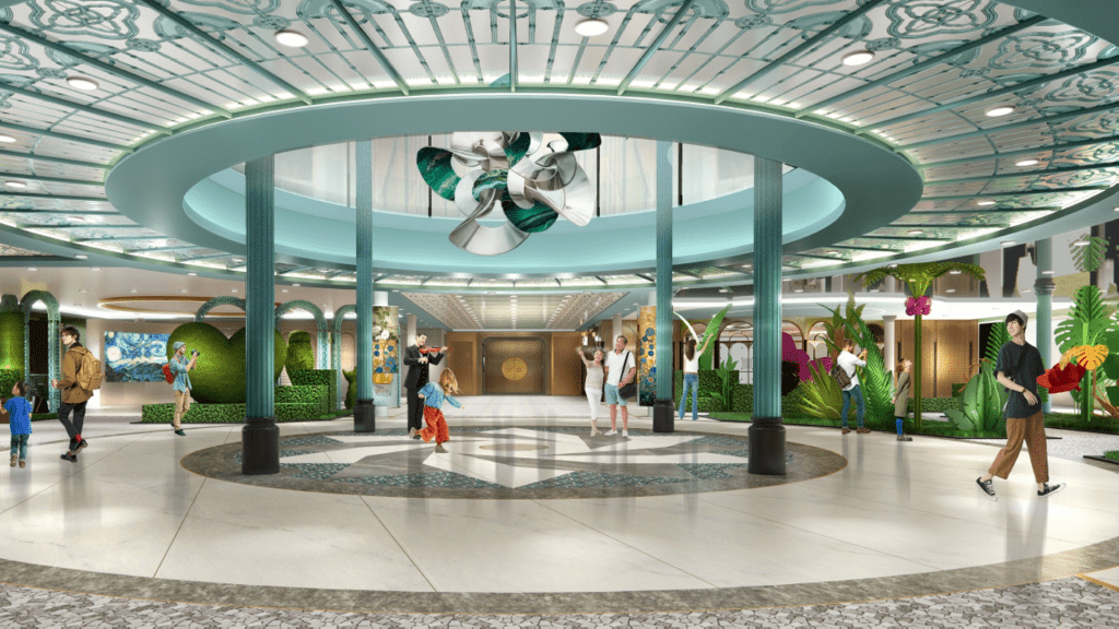Adora Flora City draws on the Maritime Silk Road and Lingnan culture, blending cultural discovery with leisure and smart onboard experiences.