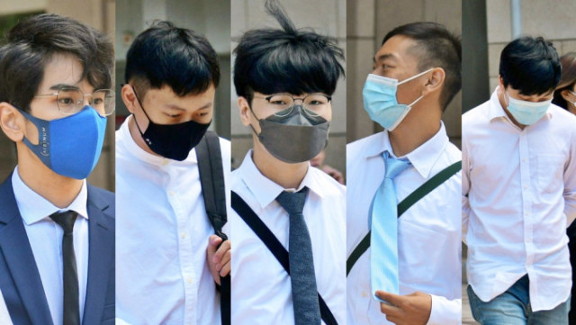 From left: Fung Tin-ching, Cheung Ho-yin, Ho Chung-yuen, Ho Cheuk-ming, Cheung Yuen-shan. File photo. From left: Fung Tin-ching, Cheung Ho-yin, Ho Chung-yuen, Ho Cheuk-ming, Cheung Yuen-shan. File photo.
