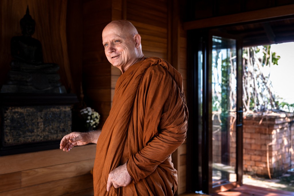 Photo by CHANAKARN LAOSARAKHAM / AFP British and Thai Buddhist monk Shaun Chiverton, now known as Ajahn Jayasaro, speaks during an interview with AFP in Bangkok on September 1, 2026.