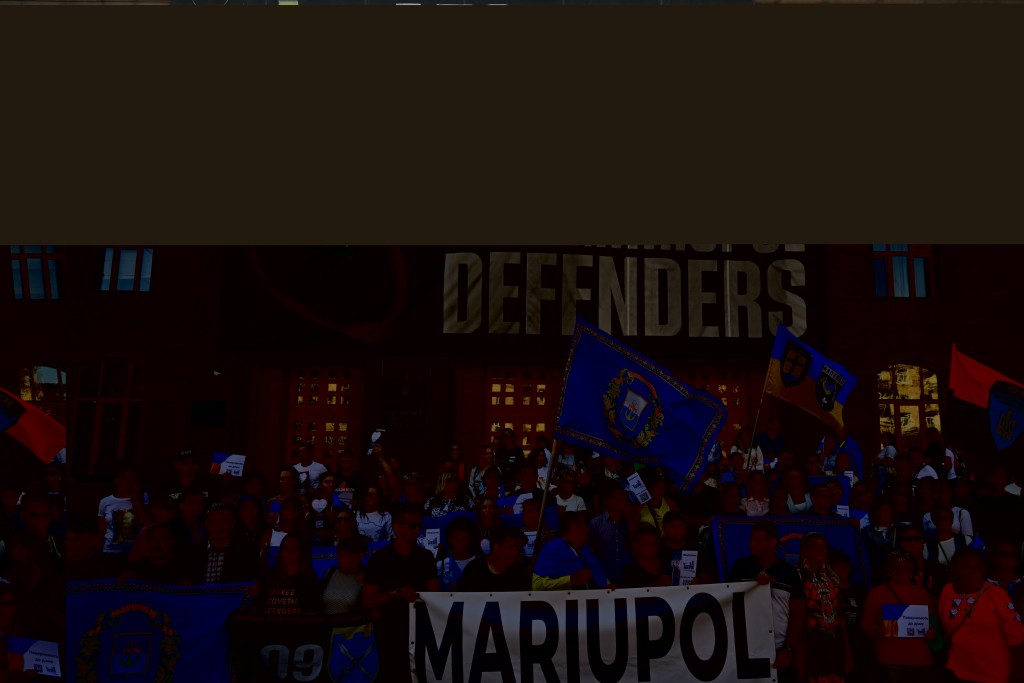 Photo by GENYA SAVILOV / AFP  Former residents of Mariupol, who were forced to leave their homes due to the Russian invasion take part in a meeting in central Kyiv on September 21, 2025, to mark the Day of the city of Mariupol, amid the Russian invasion of Ukraine.