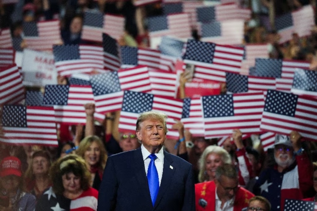 U.S. President Donald Trump attends the Republican National Midterm Convention in Dallas, Texas, U.S., September 9, 2026. REUTERS/Eric Lee/Pool