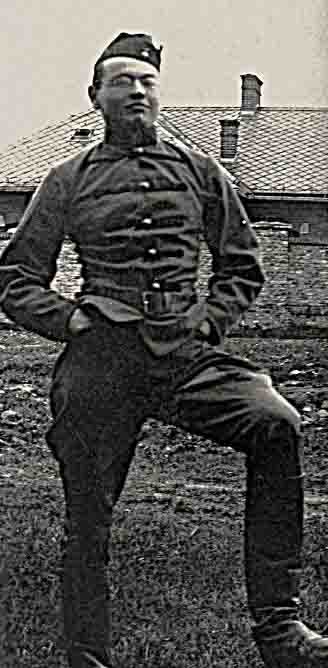 Karel Tomeš as a conscript in the Czechoslovak Army (1922); (Source: Tomeš Family Archive) 