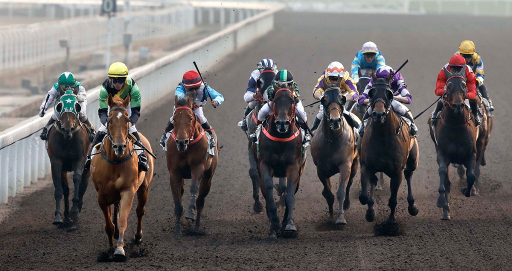 Sha Tin all-weather action. HKJC