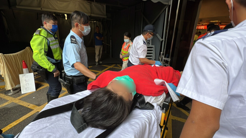 The arrested man who attacked Yu.