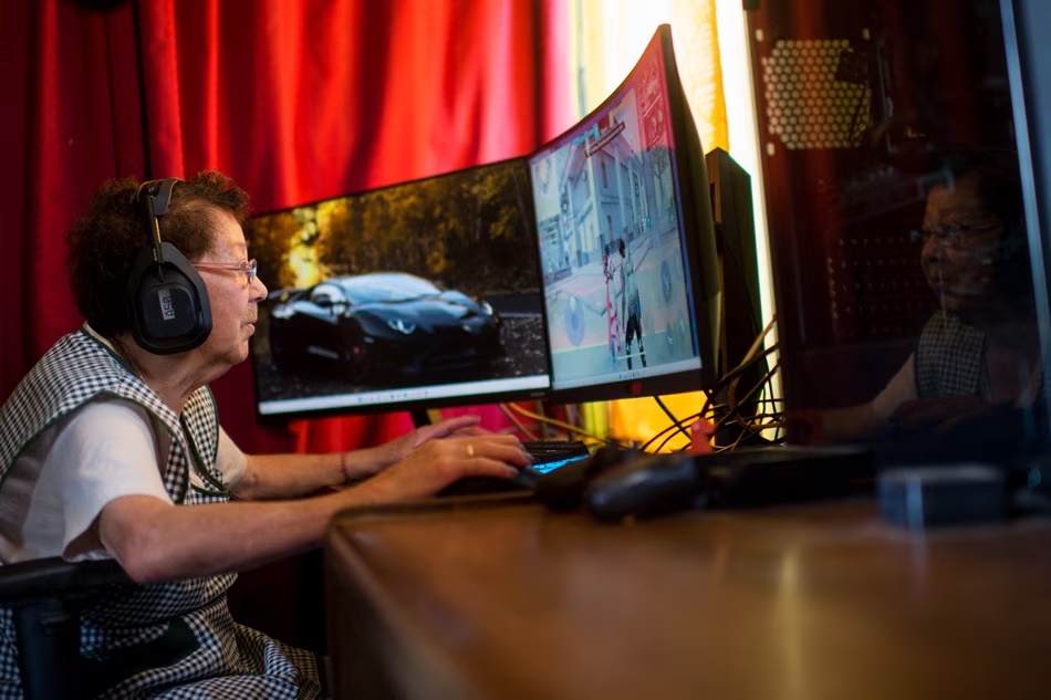 81-year-old María Elena Arévalo plays Free Fire, a popular online video game, at home at her home in Llay-Llay, Valparaiso Region, Chile, on December 19, 2023. When competitors in Free Fire, the popular online shooter video game, face off against the warrior avatar 'Mami Nena', few would imagine that the person behind the computer screen is an 81-year-old Chilean woman. Pablo Vera, AFP 81-year-old María Elena Arévalo plays Free Fire, a popular online video game, at home at her home in Llay-Llay, Valparaiso Region, Chile, on December 19, 2023. When competitors in Free Fire, the popular online shooter video game, face off against the warrior avatar 'Mami Nena', few would imagine that the person behind the computer screen is an 81-year-old Chilean woman. Pablo Vera, AFP