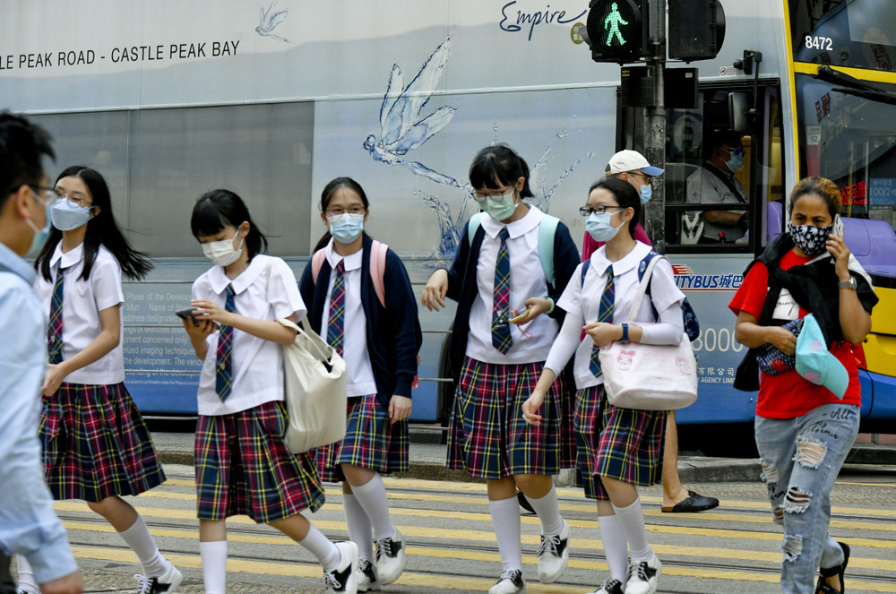 It's back to school for some students in Hong Kong