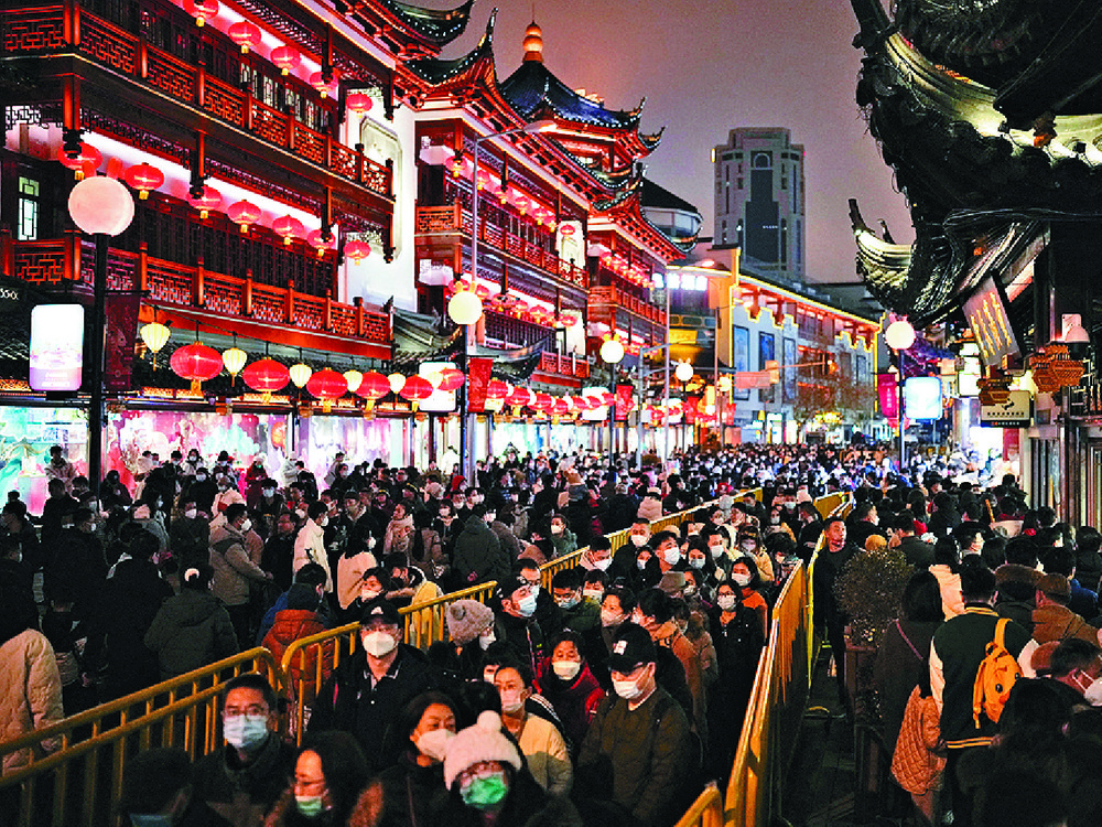 People visit Yu Garden on the first day of the Lunar New Year in Shanghai. REUTERS People visit Yu Garden on the first day of the Lunar New Year in Shanghai. REUTERS