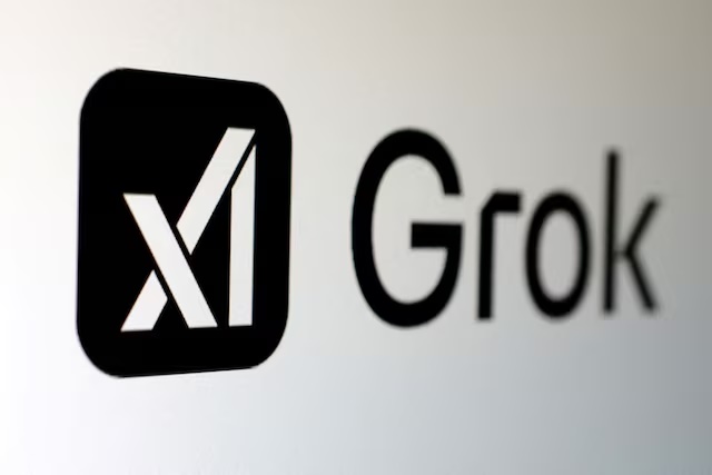 xAI and Grok logos are seen in this illustration taken, February 16, 2025. REUTERS/Dado Ruvic/Illustration/File Photo