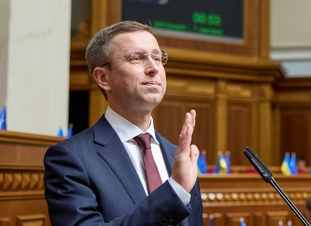 Newly appointed Ukrainian Prime Minister Sergii Koretskyi attends a session of Ukrainian parliament, amid Russia's attack on Ukraine, in Kyiv, Ukraine July 16, 2026. REUTERS/Andrii Nesterenko