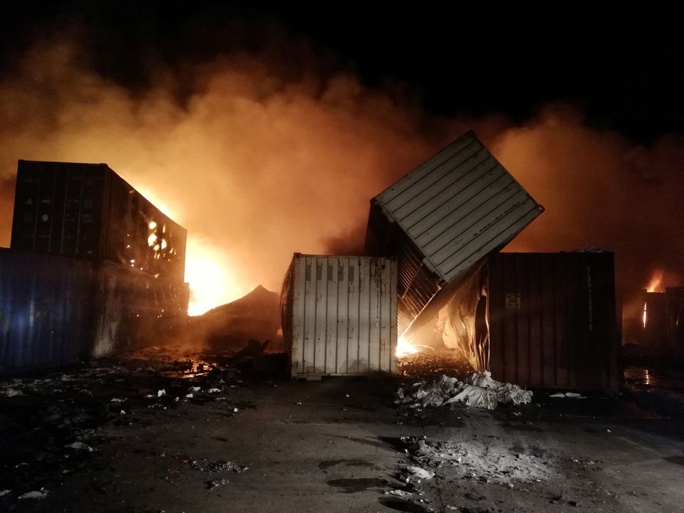 Smoke rises after Syrian state media reported an Israeli missile attack in a container storage area, at Syrian port of Latakia, Syria. (Reuters) Smoke rises after Syrian state media reported an Israeli missile attack in a container storage area, at Syrian port of Latakia, Syria. (Reuters)