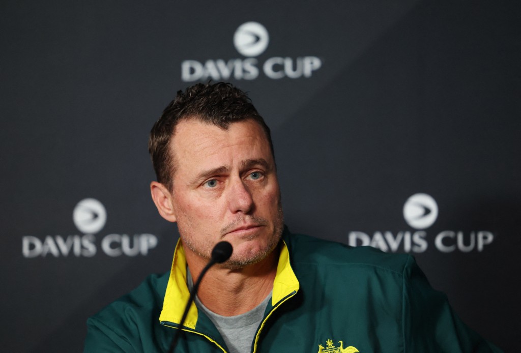 Australia's captain Lleyton Hewitt during the press conference. (Reuters)