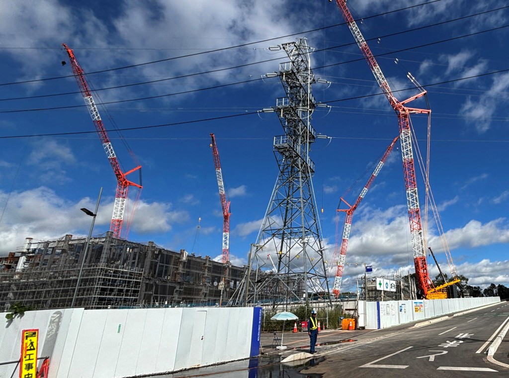  A construction site for one of the largest data centre projects in Japan by Australian property group Goodman Group in Tsukuba, northeast of Tokyo, Ibaraki Prefecture, Japan, October 1, 2026. Picture taken with a mobile phone. REUTERS/Chang-Ran Kim