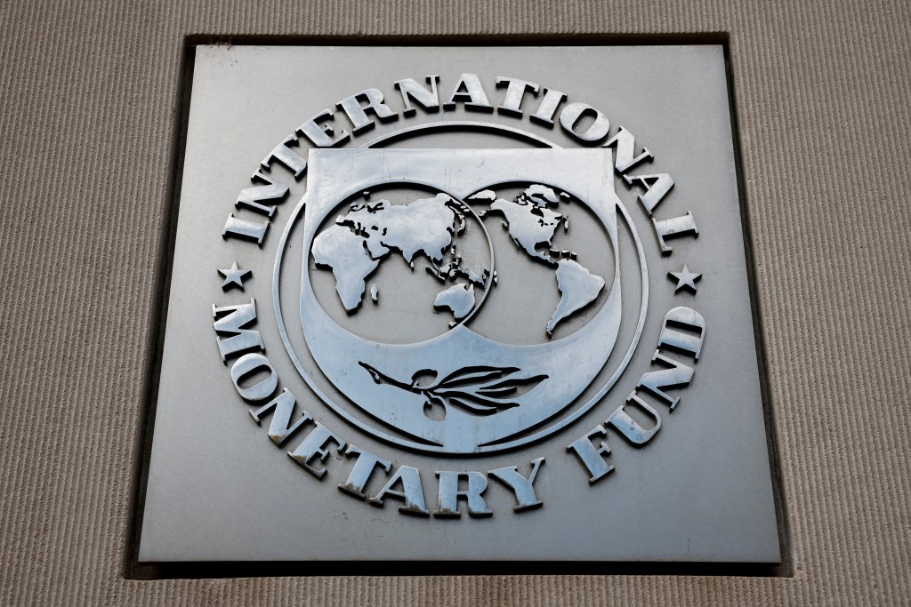 A view of the International Monetary Fund (IMF) logo at its headquarters in Washington, D.C., U.S., November 24, 2024. REUTERS