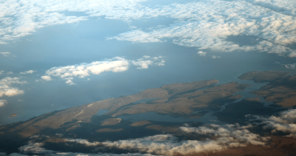 The coast of the West Falkland, of the Falkland Islands, is seen from an airplane May 20, 2018. REUTERS/Marcos Brindicci 