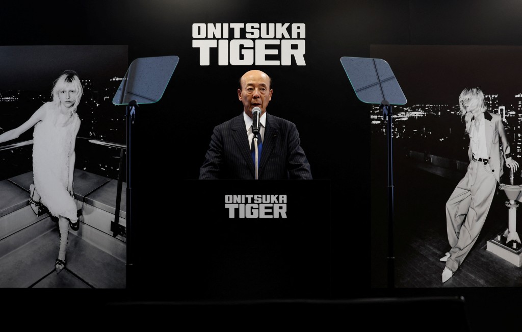 Yasuhito Hirota, chairman and CEO of Asics, speaks at a press conference about the spin off of its high-end Onitsuka Tiger business in Tokyo, Japan, June 10, 2026. REUTERS/Kim Kyung-Hoon
