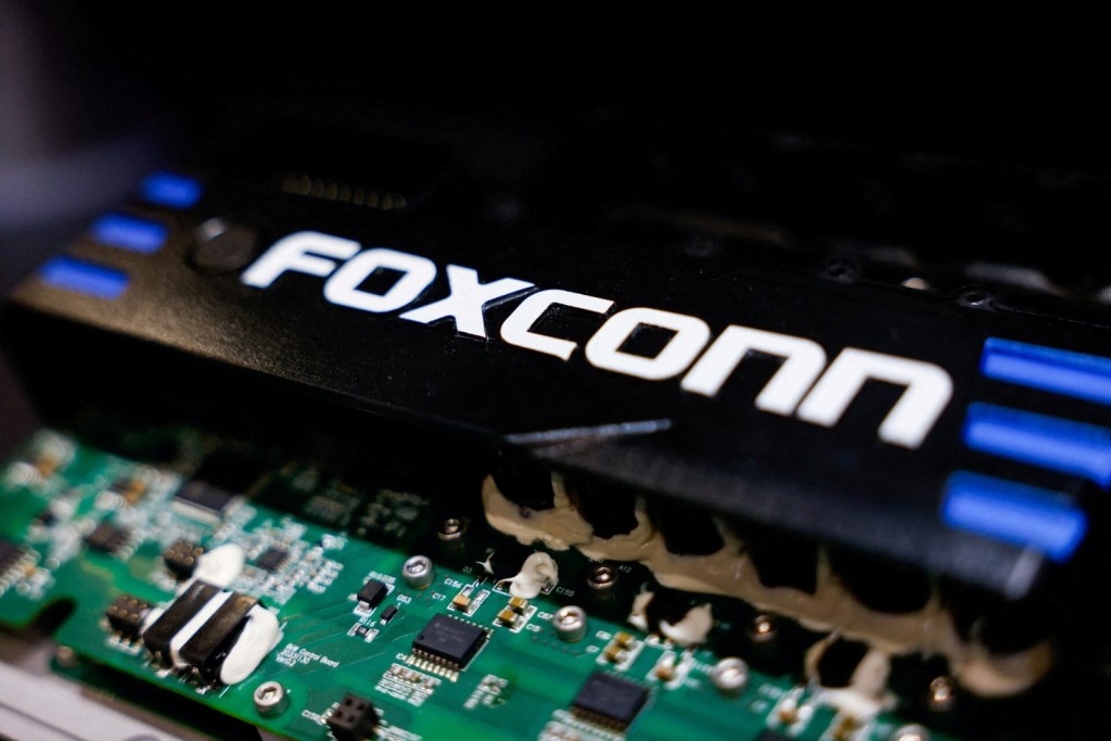 A Foxconn electric two-wheeler powertrain system is displayed at Foxconn’s annual tech day in Taipei, Taiwan October 8, 2024. REUTERS