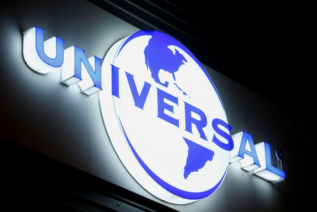 The logo of Universal Music Group (UMG) is seen at a building in Zurich, Switzerland July 20, 2021. REUTERS