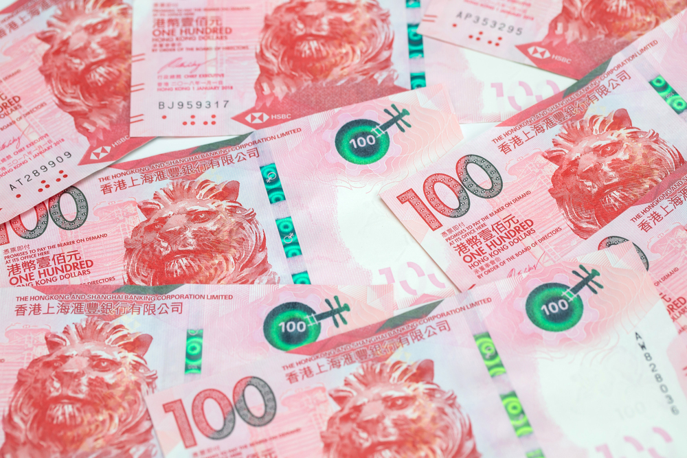 Hong Kong one-hundred dollar banknotes are arranged for a photograph in Hong Kong, China, on Thursday, April 23, 2020. (File photo by Bloomberg) Hong Kong one-hundred dollar banknotes are arranged for a photograph in Hong Kong, China, on Thursday, April 23, 2020. (File photo by Bloomberg)