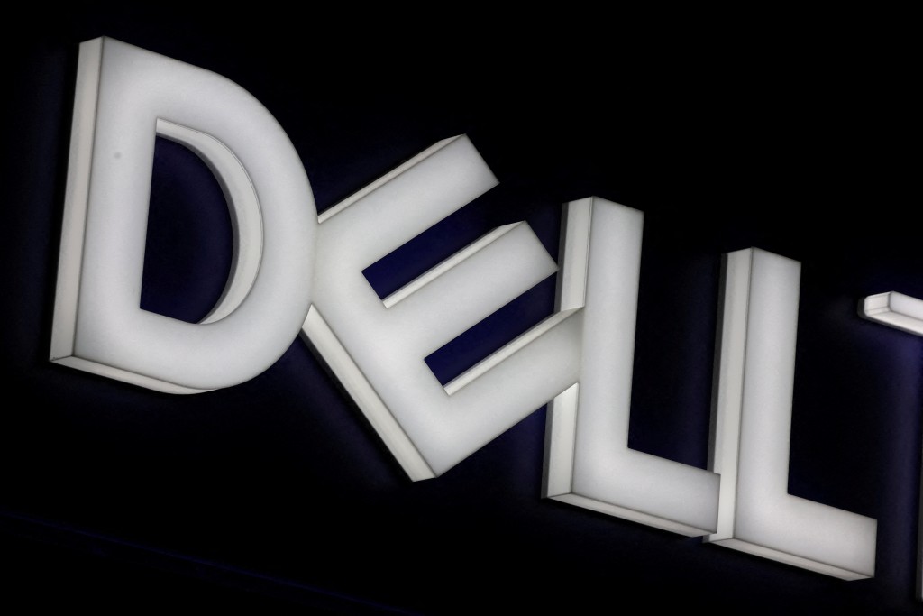 The logo of Dell Technologies is displayed over a booth at the Web Summit digital trade show in Vancouver, British Columbia, Canada, May 12, 2026. REUTERS