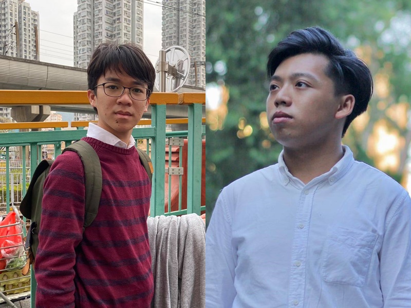 Tuen Mun district councilors Gary Poon Chi-kin (left) and Wong Tak-yuen (right). Tuen Mun district councilors Gary Poon Chi-kin (left) and Wong Tak-yuen (right).